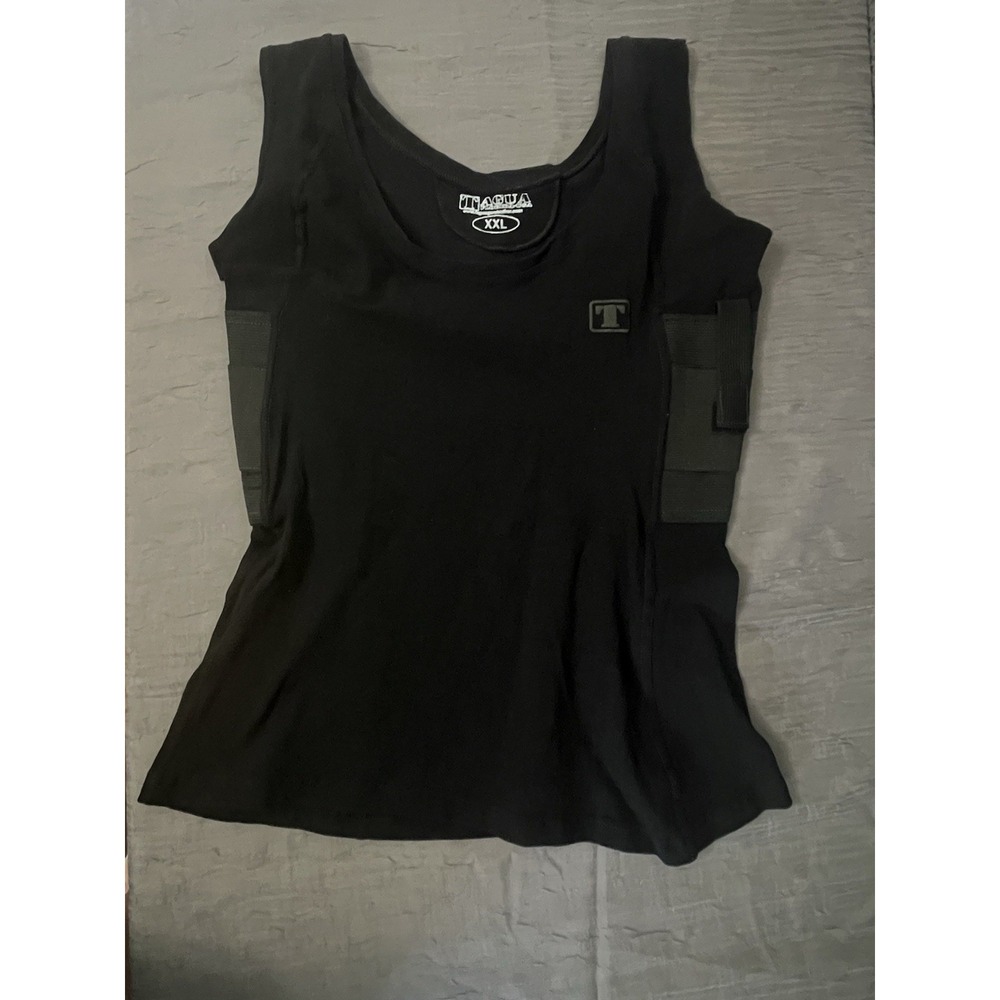 Tagua Tactical Spandex Holster Black Fitted Tank Top Concealed Carry Ladies XXL